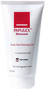 รูปภาพของ Papulex Moussant Soap Free Cleansing Gel 150ml พาพูเล็กซ์ เจลล้างหน้าสำหรับผิวเป็นสิว